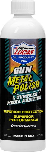 Lucas Oil Firearm Metal Polish Tumbler Media Additive 16oz Liquid