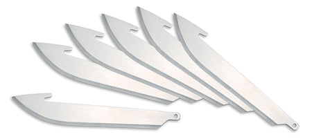 Outdoor Edge RR306 6-Pack 3" 420J2 SS Drop Point Replacement Blades for RazorLite & RazorBlaze