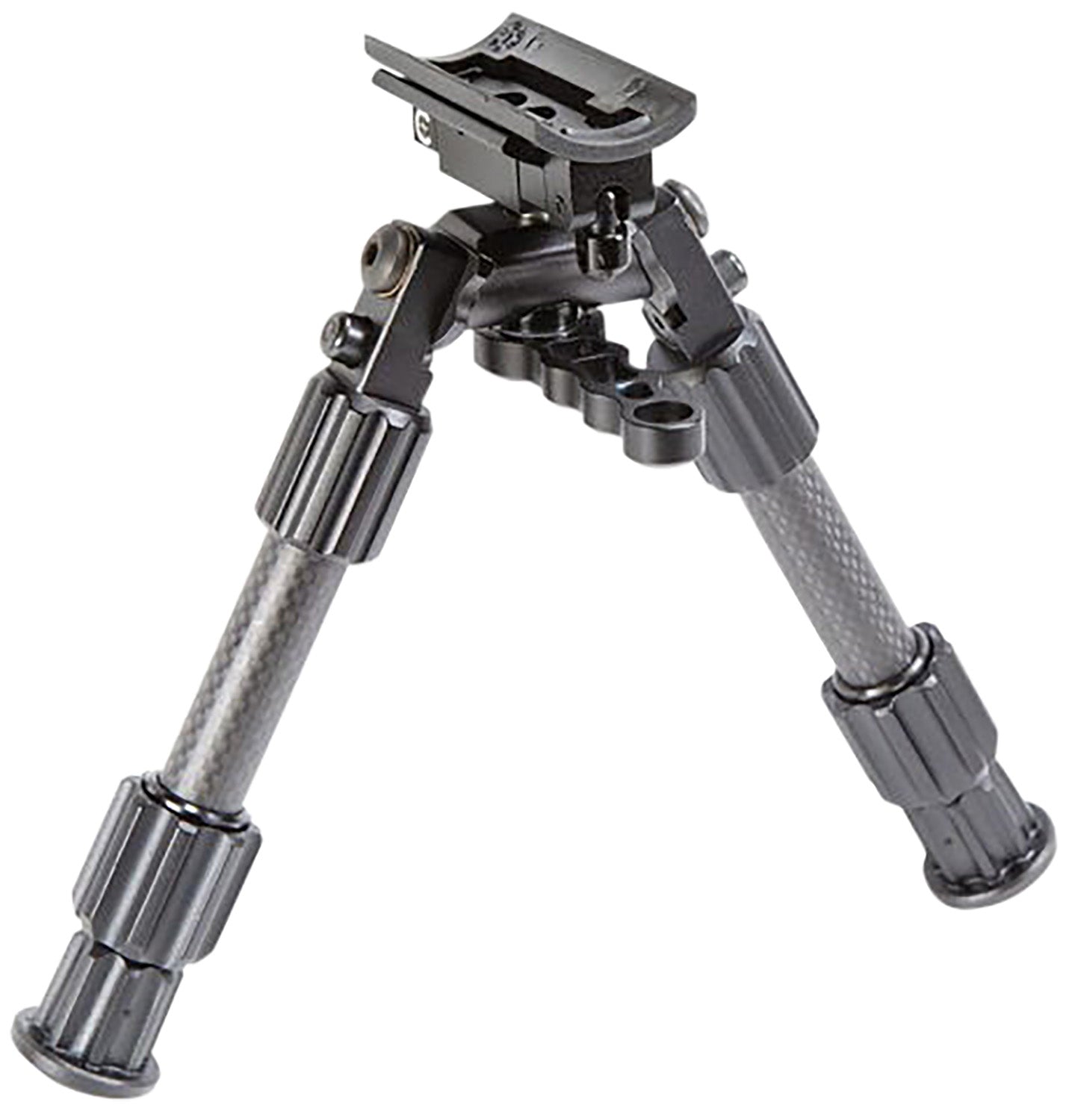 Caldwell Accumax Premium Tactical Carbon Fiber Bipod Gray 9-13" with Swivel Stud Attachment