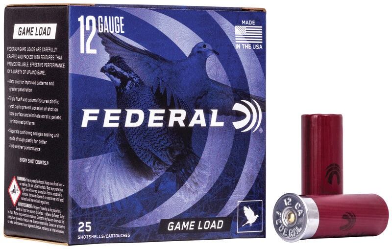 Federal Game-Shok Game Load Upland Shotgun Ammo 12 Gauge 2.75 in 1 oz #8