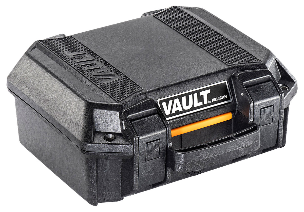 Pelican VCV100 Small Vault Pistol Case Black Polymer Weather Resistant Foam Lined