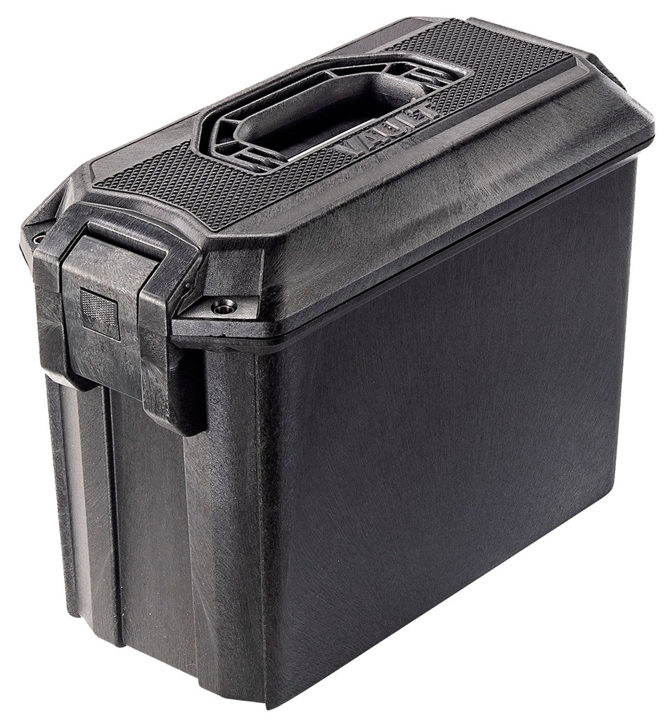Pelican VCV250 Vault Ammo Hard Case Black Polymer with Push Button Latch and Foam