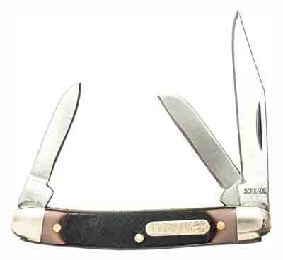 Old Timer Junior 2" Stainless 3-Blade Folding Knife with Delrin Handle
