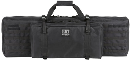 Bulldog BDT Tactical Rifle Case Black Heavy-Duty Nylon Quilted Interior Padded Shoulder Strap