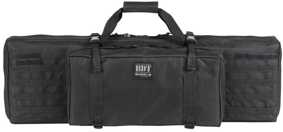 Bulldog BDT Tactical Rifle Case Black Heavy-Duty Nylon Quilted Interior Padded Shoulder Strap