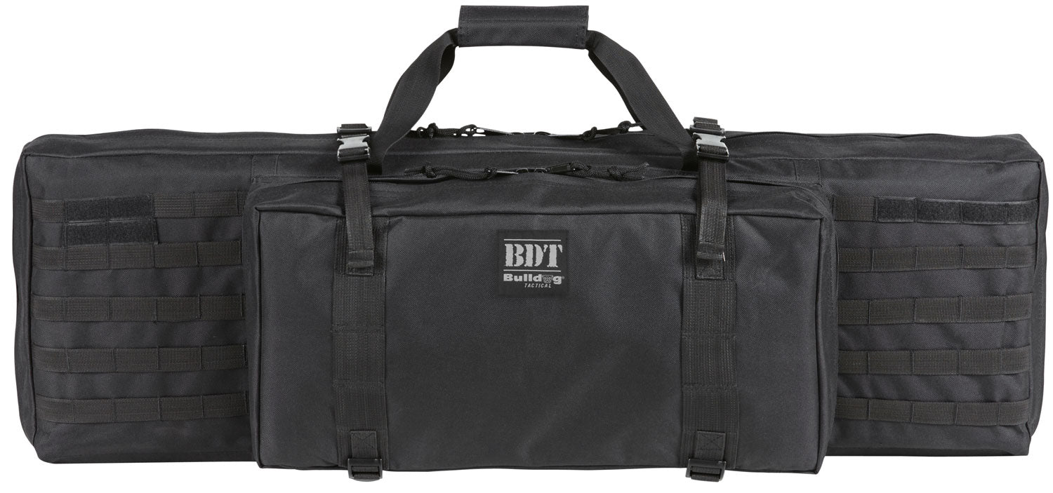 Bulldog BDT Tactical Single 36" Black Rifle Case with Deluxe Backpack Straps and 3 Pockets