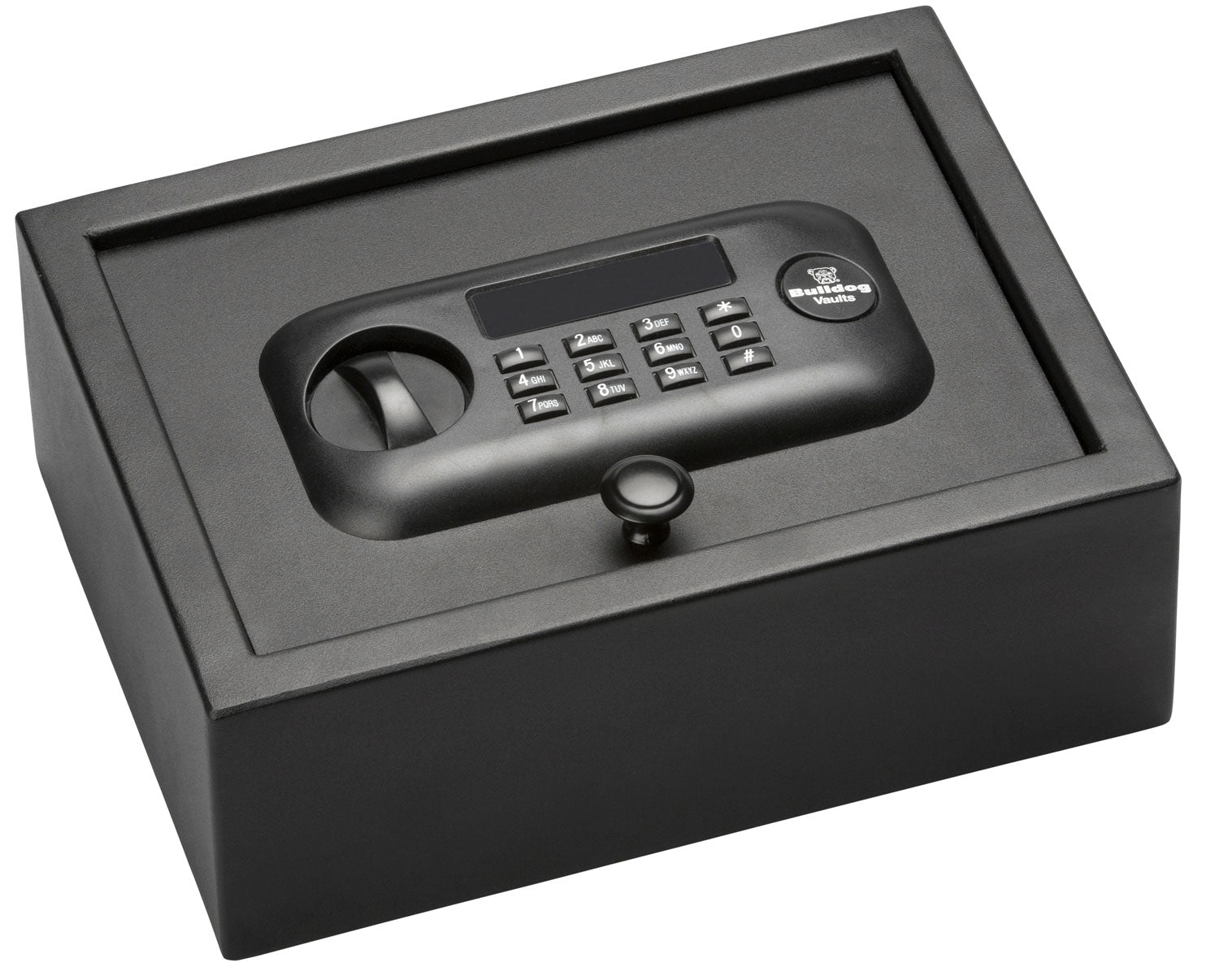 Bulldog BD1030 Digital Entry Top Open Vault Black Powder Coat Steel 11.80" x 8.70" x 4"