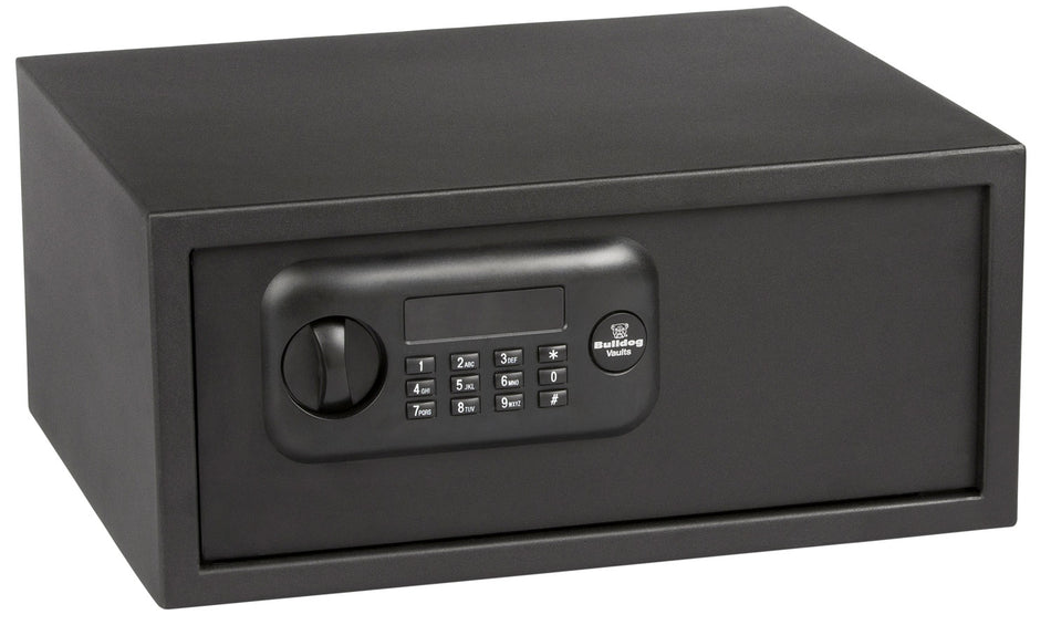 Bulldog BD1035 Laptop Vault Electronic Keypad & Key Entry Black Powder Coat Steel 17" x 14.5" x 7.7"