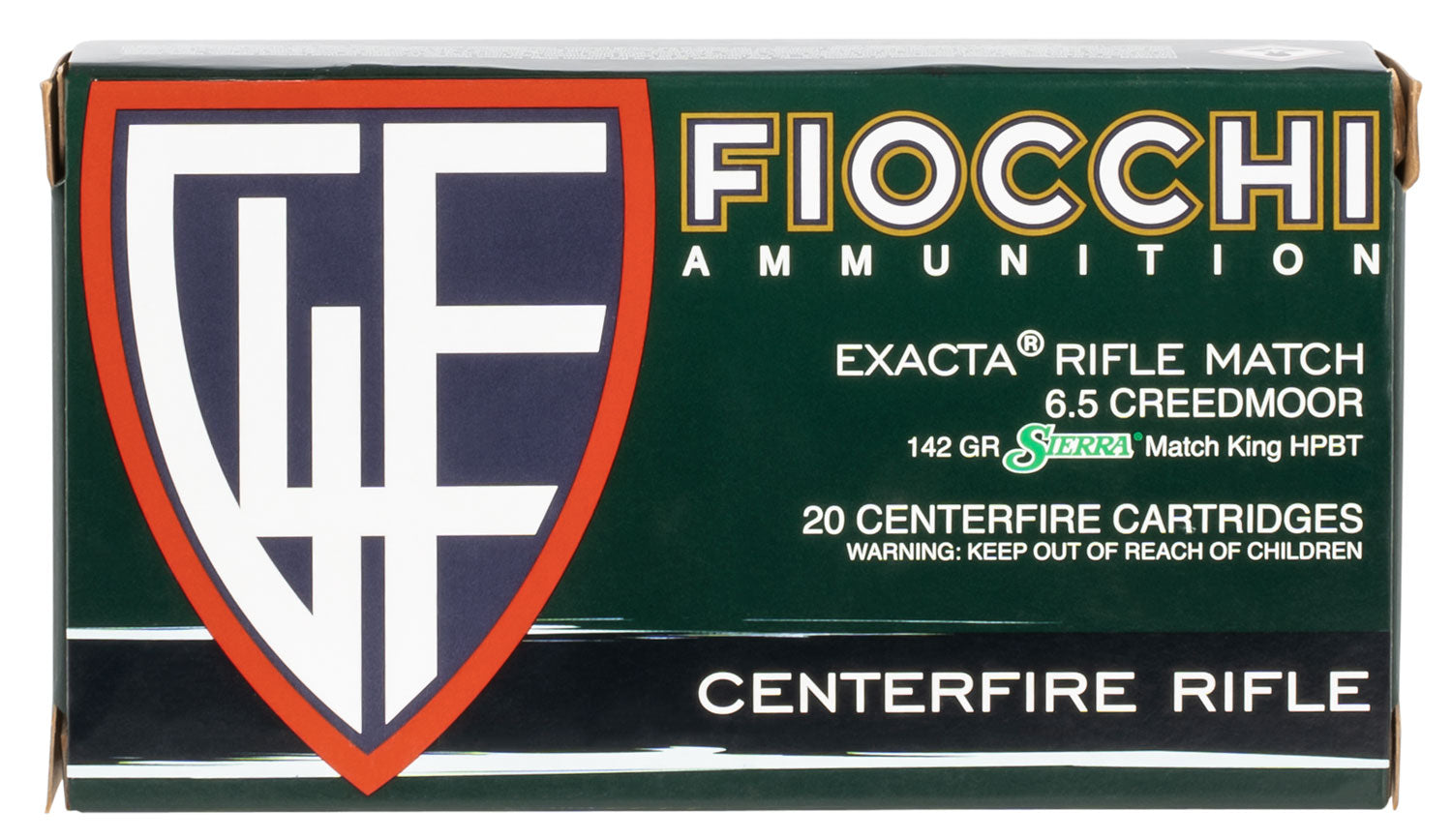 Fiocchi Hyperformance Sierra MatchKing Boat Tail Hollow Point 142 Grain 6.5mm Creedmoor 2675 fps