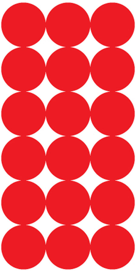 Pro-Shot SplatterShot Self-Adhesive 1" Red Repair Pasters Mixed Pack of 432