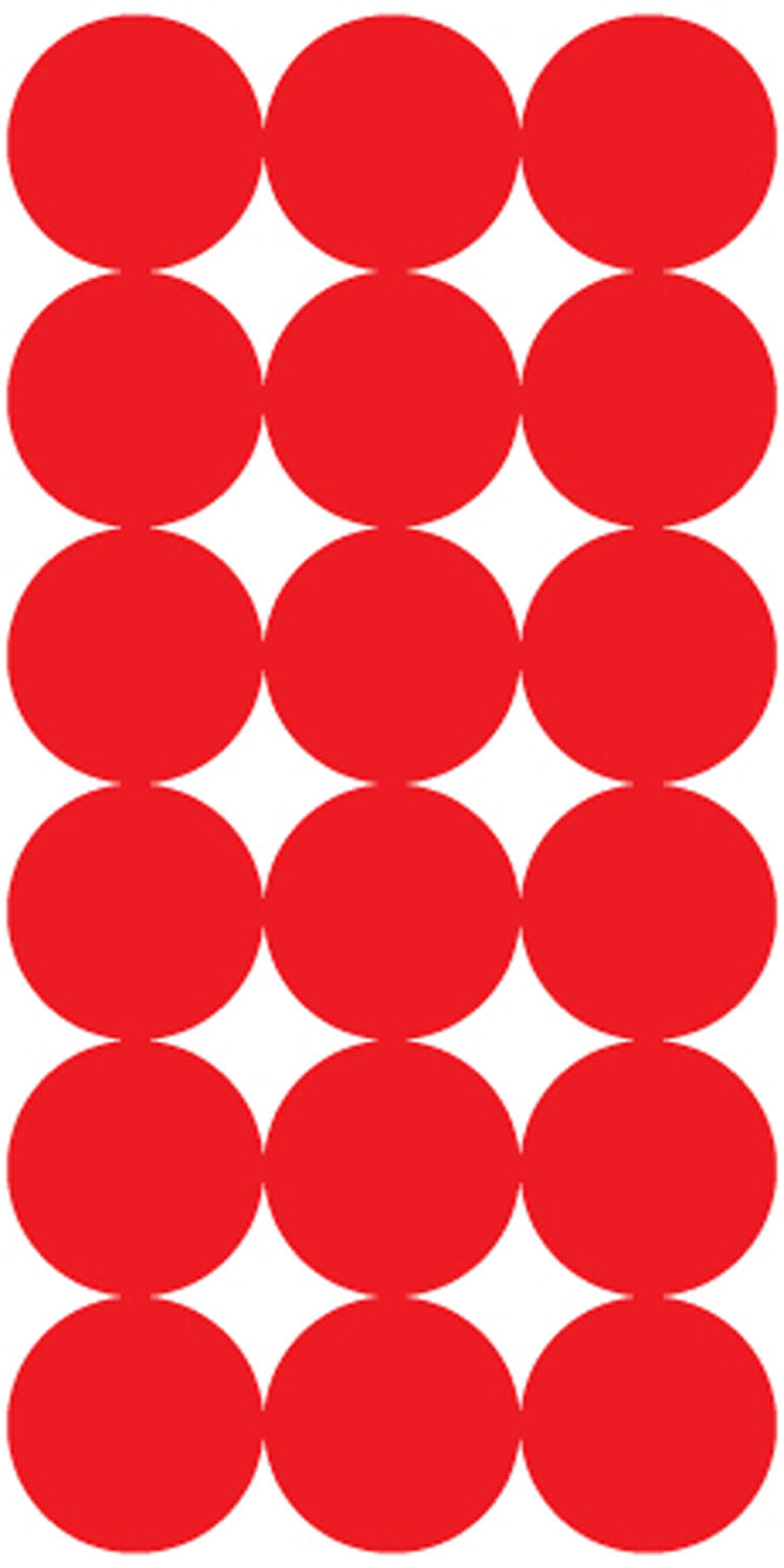 Pro-Shot SplatterShot Self-Adhesive 1" Red Repair Pasters Mixed Pack of 432
