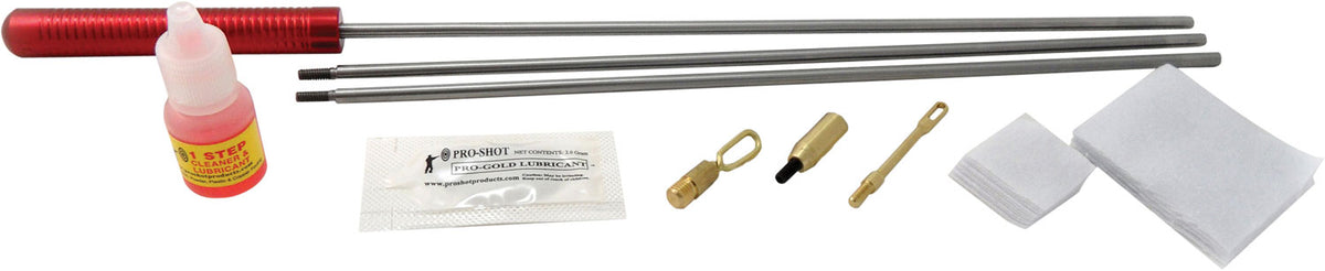 Pro-Shot Universal Multi-Caliber Shotgun Tube Cleaning Kit with Stainless Steel Rod