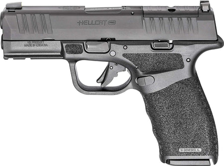 dSPRINGFIELD ARMORY HELLCAT PRO GEAR UP 24 9MM 3.7" BLK OSP 5-10RD, VIRIDIAN RFX, BAG, CA COMPLIANT