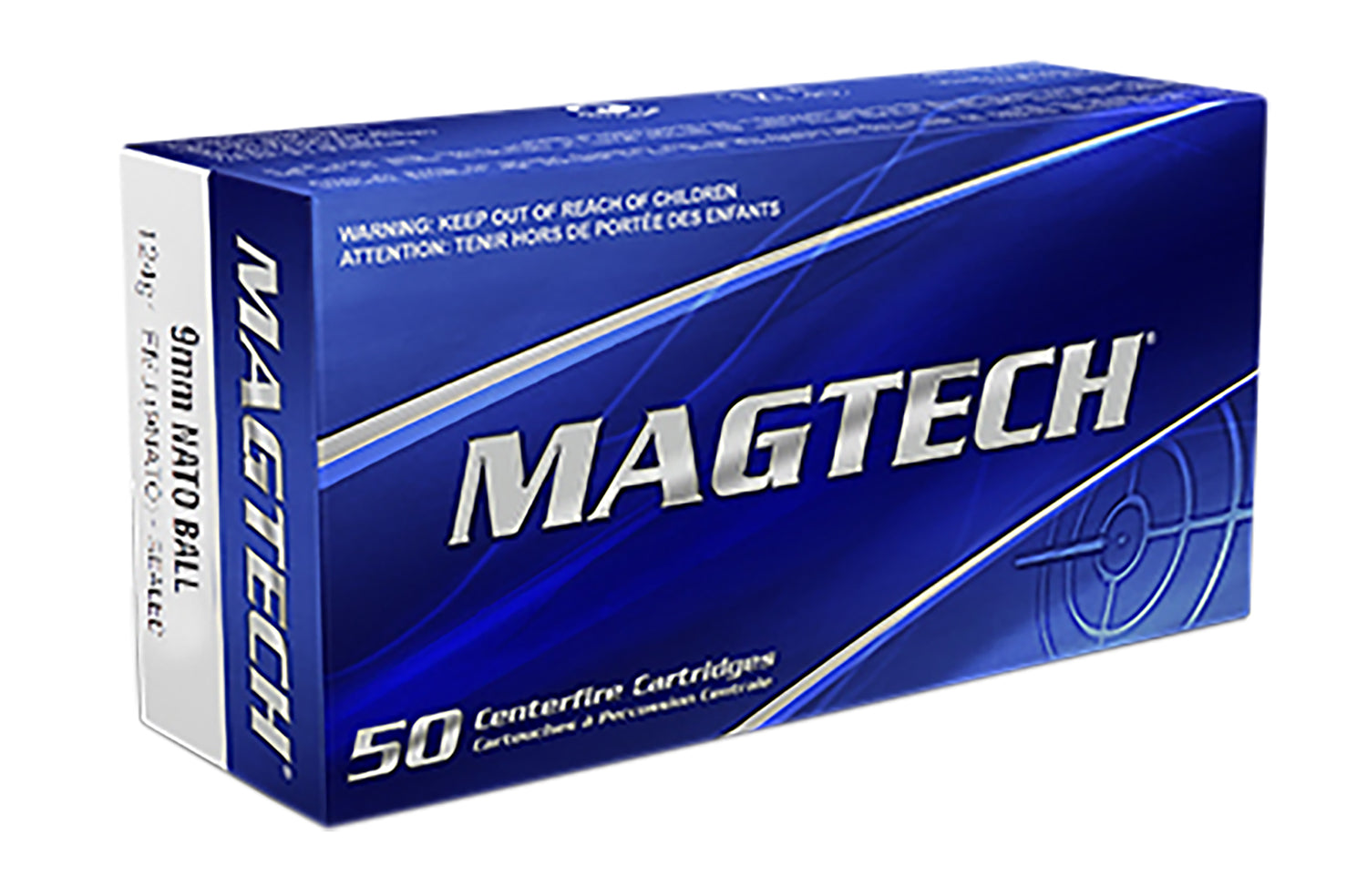 Magtech Range/Training NATO 9mm Luger / Parabellum 124 grain Full Metal Jacket ammunition