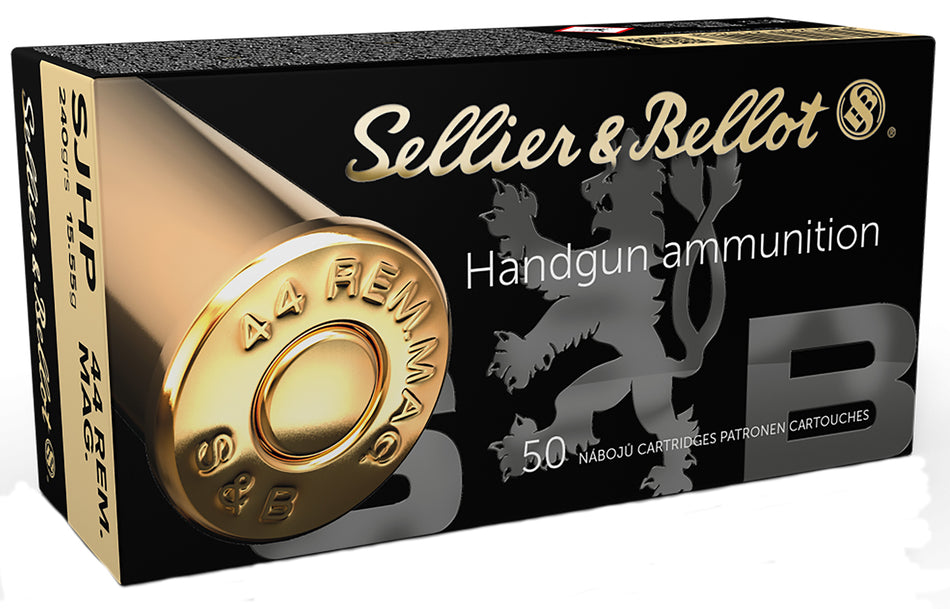 Sellier & Bellot (S&B)  Semi Jacketed Hollow Point 240 Grain .44 Magnum 1280 fps