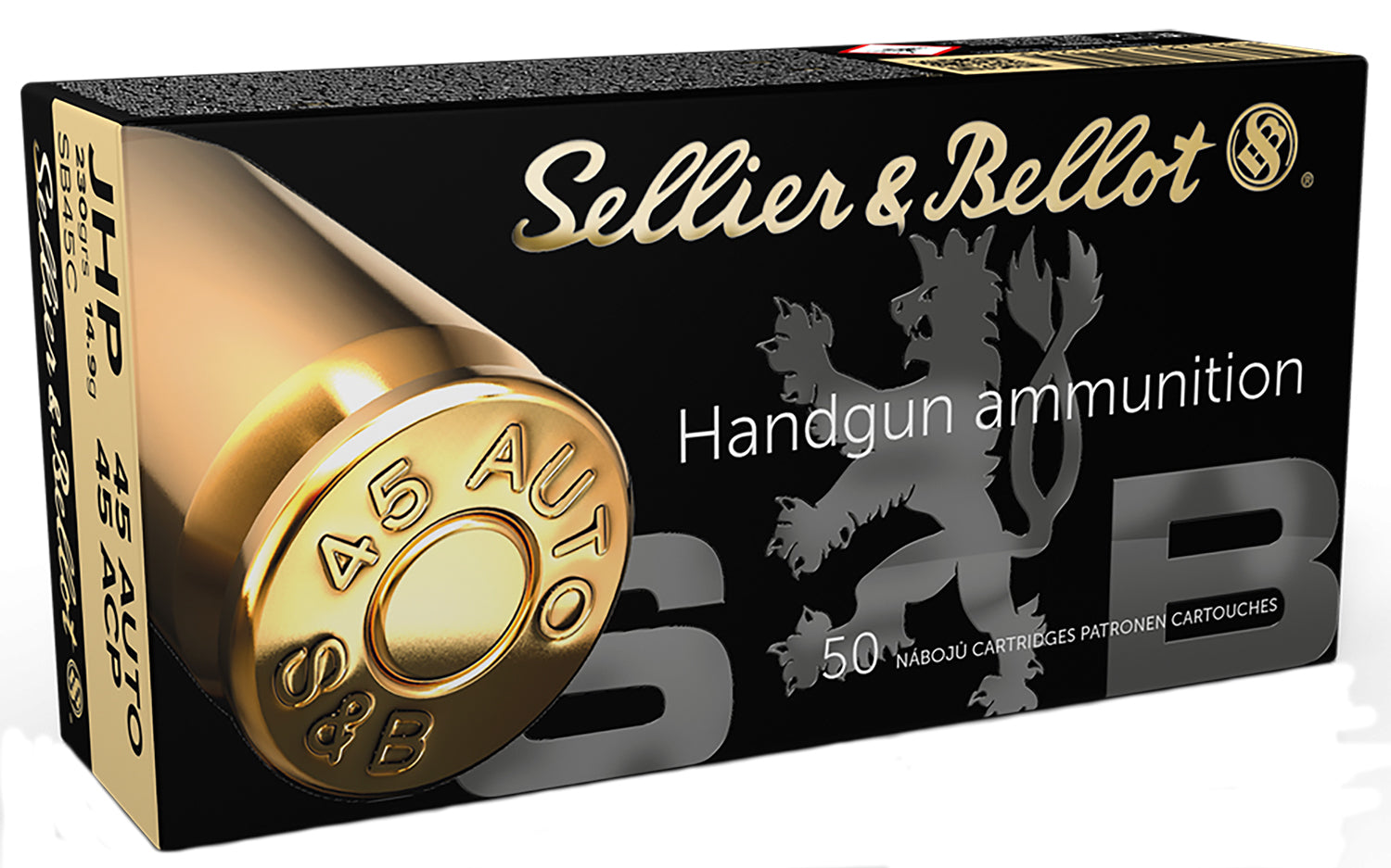 Sellier & Bellot (S&B) SB45C Handgun 45 ACP 230 gr Jacketed Hollow Point (JHP)