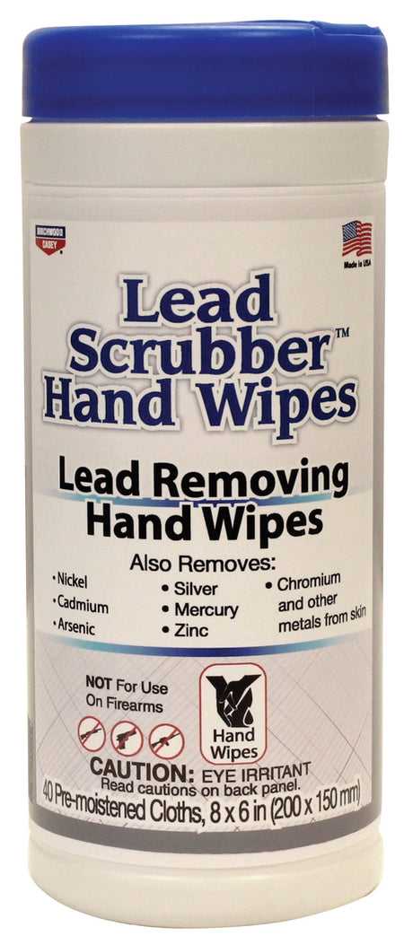 Birchwood Casey 40-Count Lead Scrubber 8x6 Inch Range Cleaning Wipes