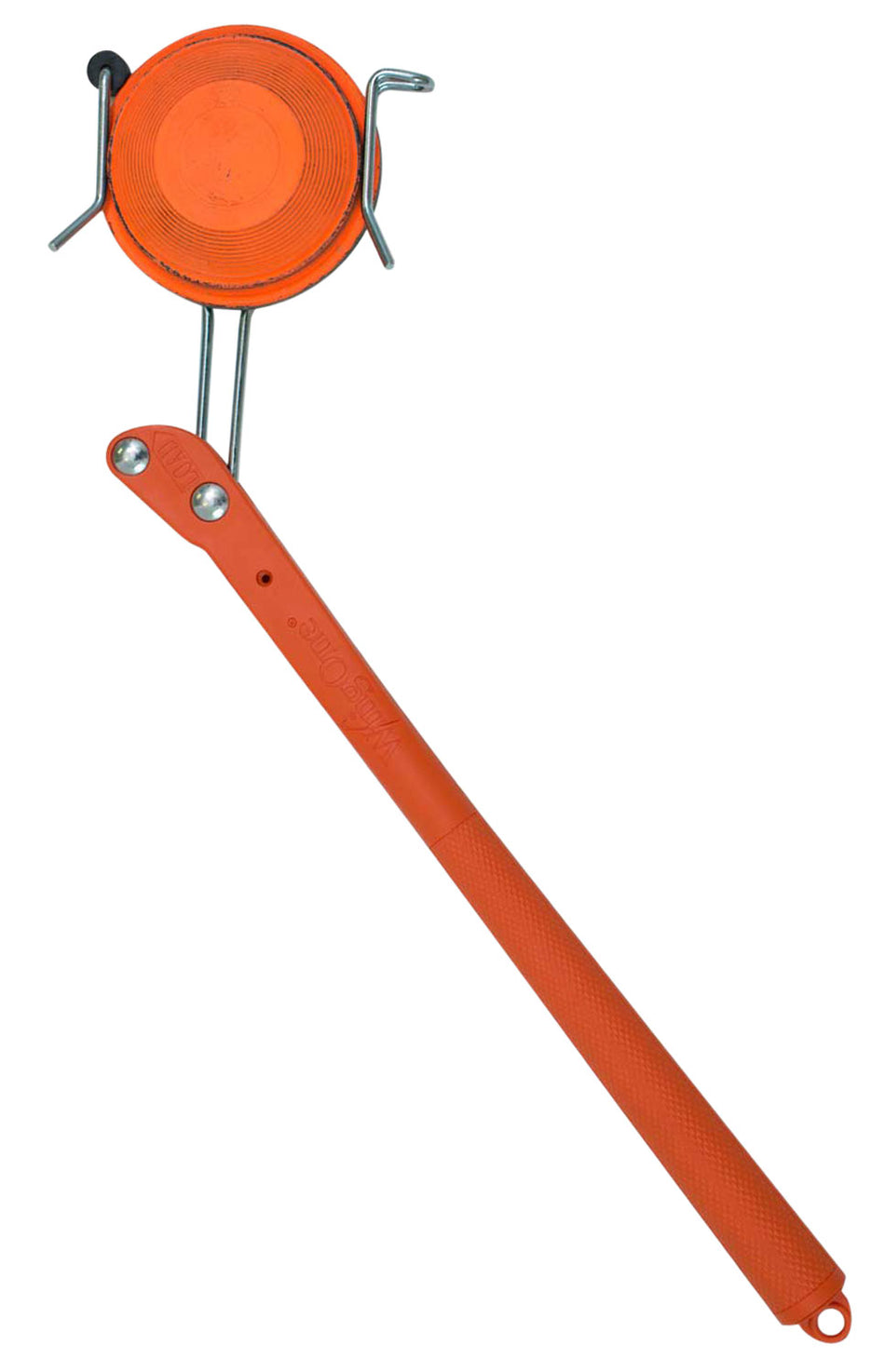 Birchwood Casey Wingone Auto-Cocking Handheld Clay Target Thrower Right Hand Orange Made in USA