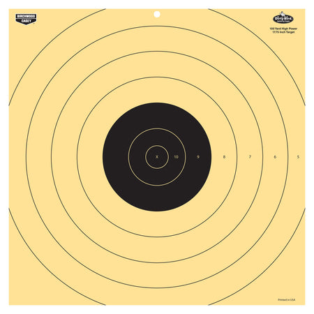 Birchwood Casey Dirty Bird 17.25" Tagboard Bullseye Target Hanging 100 yds Rifle Black/White 5 Per Pkg