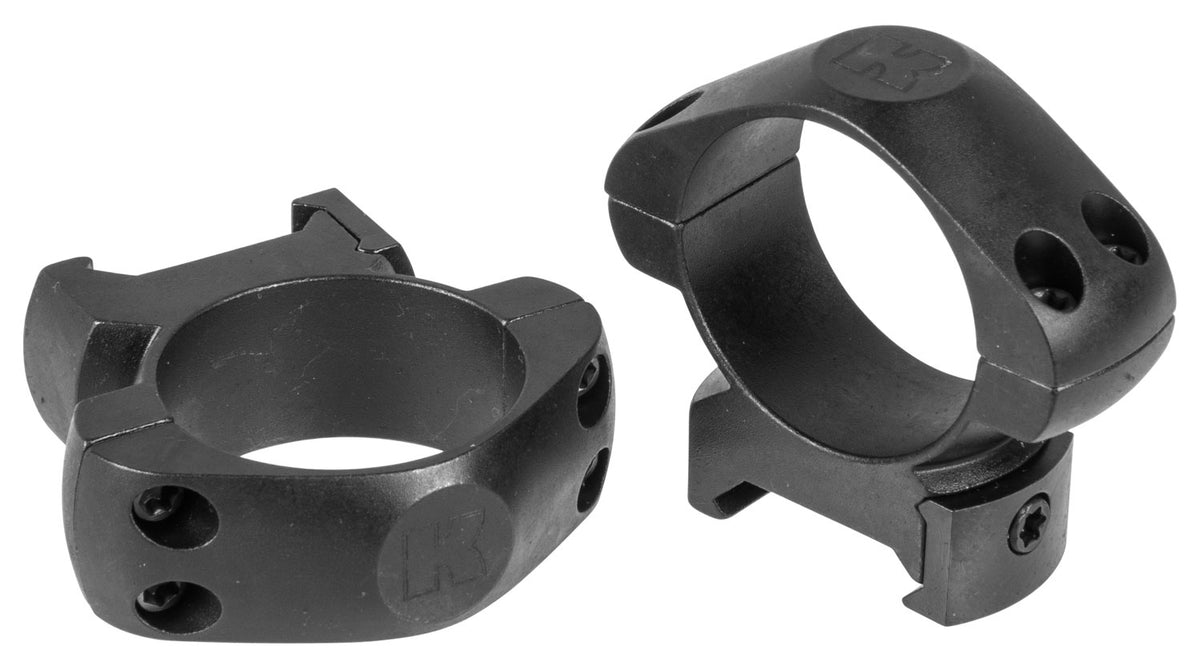 Konus 7404 Medium-Profile Steel Scope Rings 30mm Matte Black Weaver/Picatinny 0 MOA