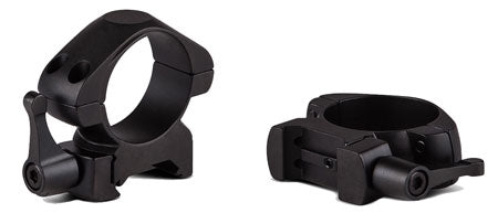 Konus 7407 Medium-Profile QR Steel Scope Rings 1" Matte Black Weaver/Picatinny 0 MOA