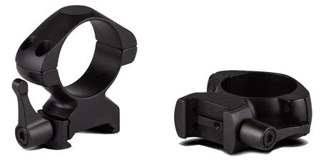 Konus 7409 High-Profile QR Steel Scope Rings 30mm Matte Black Weaver/Picatinny 0 MOA