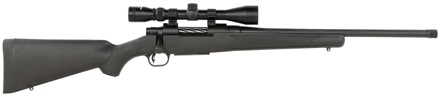 Mossberg 28212 Patriot Full Size 400 Legend 4+1 20" Matte Blued Fluted Threaded Barrel, Drilled & Tapped Matte Blued Stainless Steel Receiver, Black Fixed Synthetic Stock 3-9x40mm Duplex, Right Hand