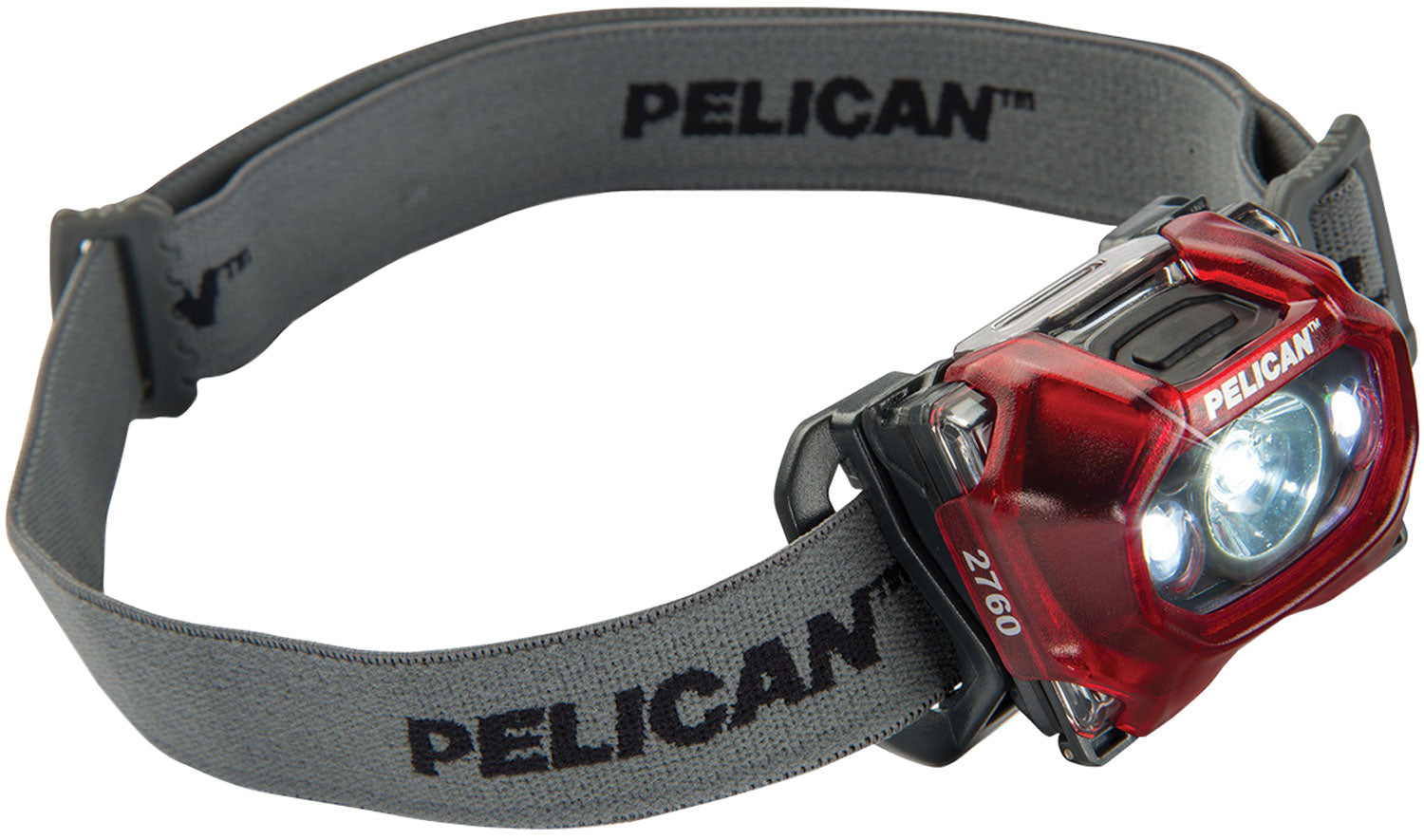 Pelican 2760 Rechargeable Headlamp 42-289 Lumens White LED Bulb Red Night Vision Mode