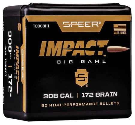 Speer TB308H1 Impact 30Cal 172gr Bonded Reloading Bullets 50/Box