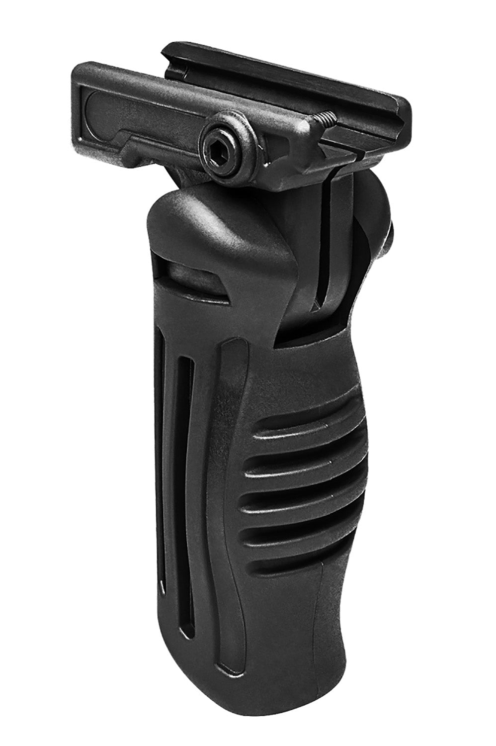 NcStar AARFVG Push-Button Folding Vertical Grip for Weaver and Picatinny Rails Black