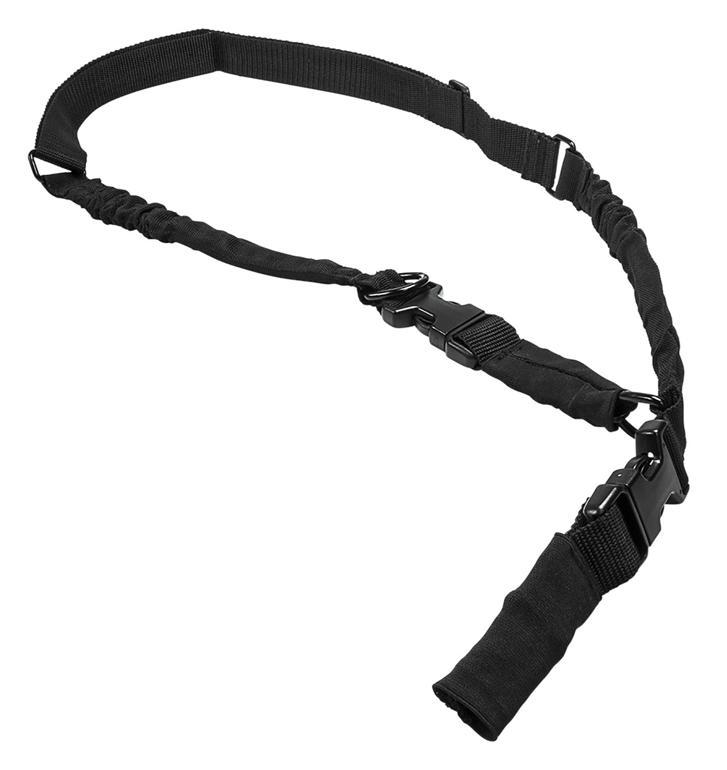 NcStar Convertible 2 to 1 Point Black Bungee Sling 1.25" Webbing 55"-72" Adjustable