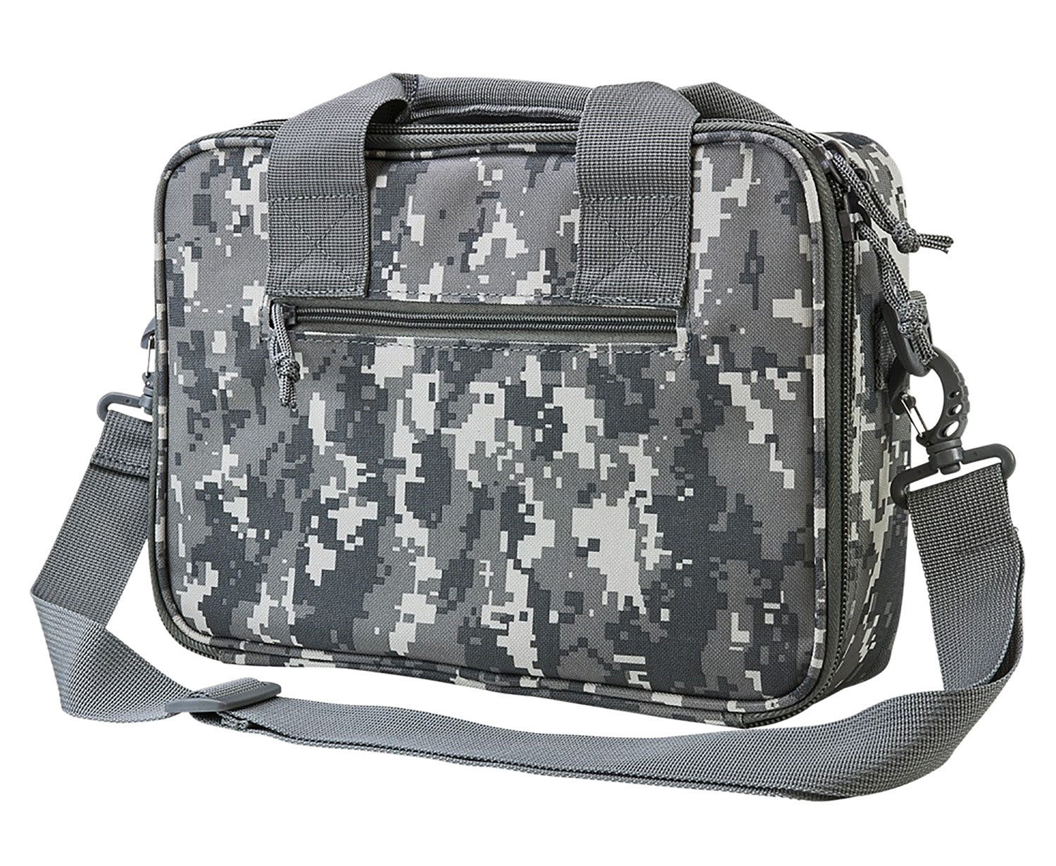 NcStar VISM Double Pistol Range Bag CPDX2971D Digital Camouflage with Mag Pouches & Shoulder Strap
