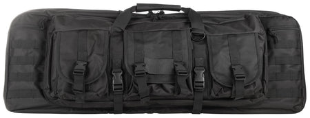 NcStar VISM Double Carbine Case CVDC2946B36 Black PVC 36" with Foam Padding, MOLLE & Lockable Zippers