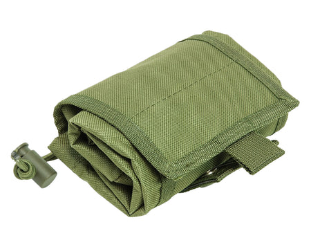NcStar CVFDP2935G VISM Collapsible Dump Pouch Green Canvas with Draw Cord Opening