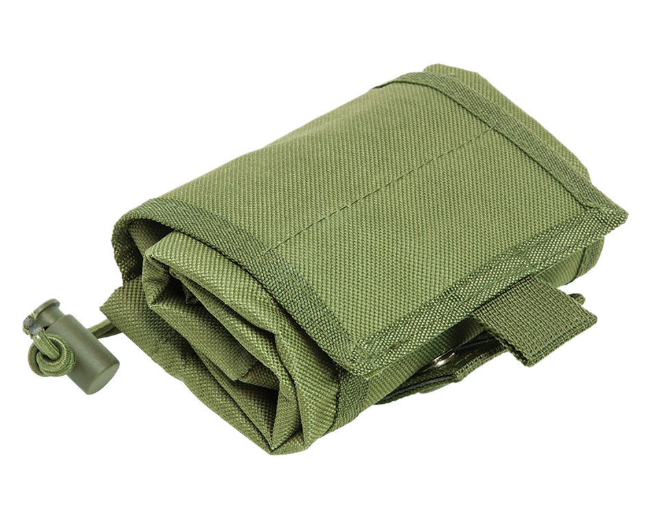 NcStar CVFDP2935G VISM Collapsible Dump Pouch Green Canvas with Draw Cord Opening