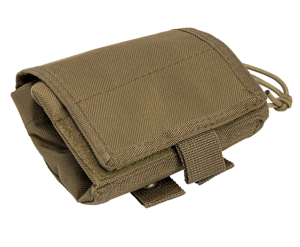 NcStar CVFDP2935T VISM Collapsible Dump Pouch Tan Canvas with Draw Cord Opening