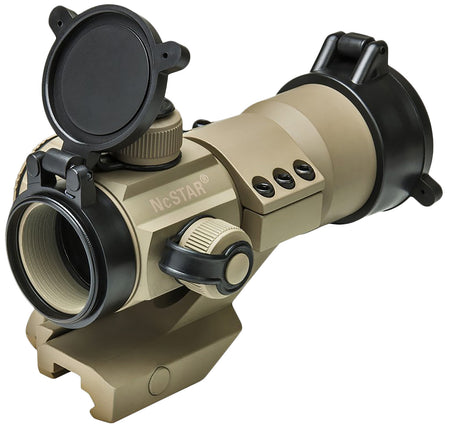 NcStar DRGB135T Tan Powder Coated 1x 35mm Red Green Blue 3 MOA Dot Reflex Optic