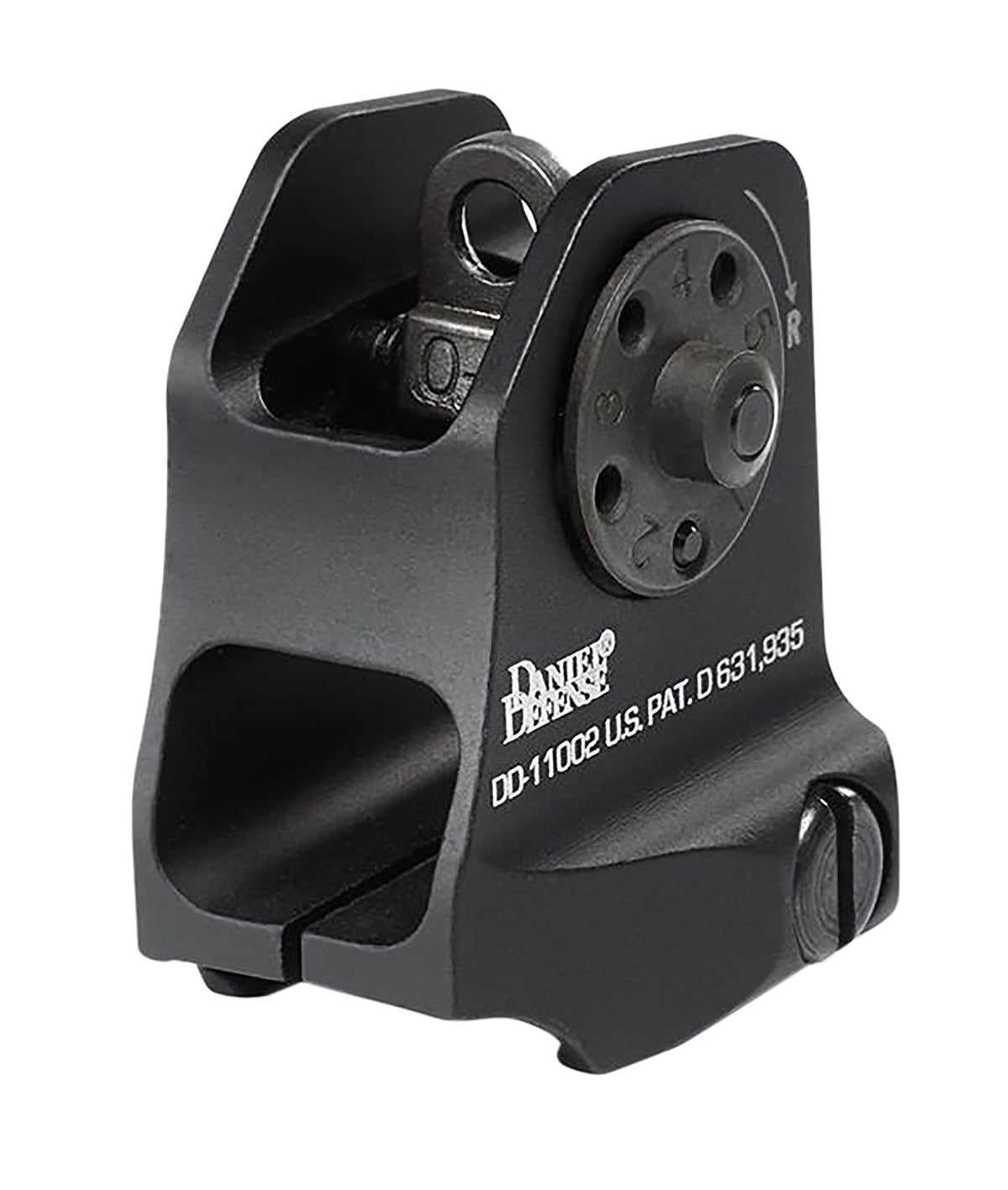 Daniel Defense A1.5 Fixed Rear Back-Up Iron Sight 1906411002 Black Hardcoat Anodized