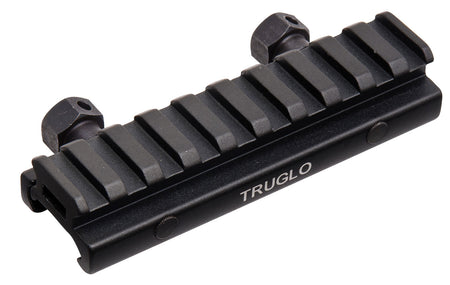 TruGlo TG8970B Anodized Black Picatinny Riser Mount for Scopes and Dot Optics