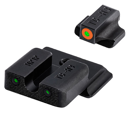 TruGlo Tritium Pro Night Sights Green Tritium Orange Outline Front & Green Rear for M&P