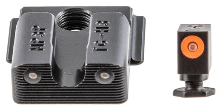 TruGlo TG231MP3C Tritium Pro Night Sights Green/Orange Outline Front Green Rear Black Housing