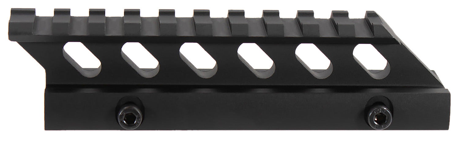 Aim Sports MT012H Picatinny 5" Riser Mount 1" Height Black Anodized Aluminum