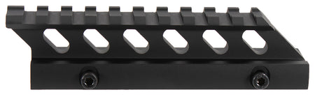 Aim Sports MT012H Picatinny 5" Riser Mount 1" Height Black Anodized Aluminum