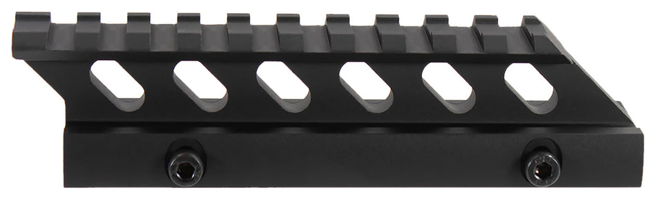 Aim Sports MT012H Picatinny 5" Riser Mount 1" Height Black Anodized Aluminum