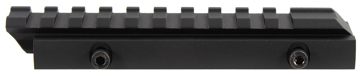 Aim Sports MT012L Picatinny 5" Riser Mount 0.5" Height Black Anodized Aluminum