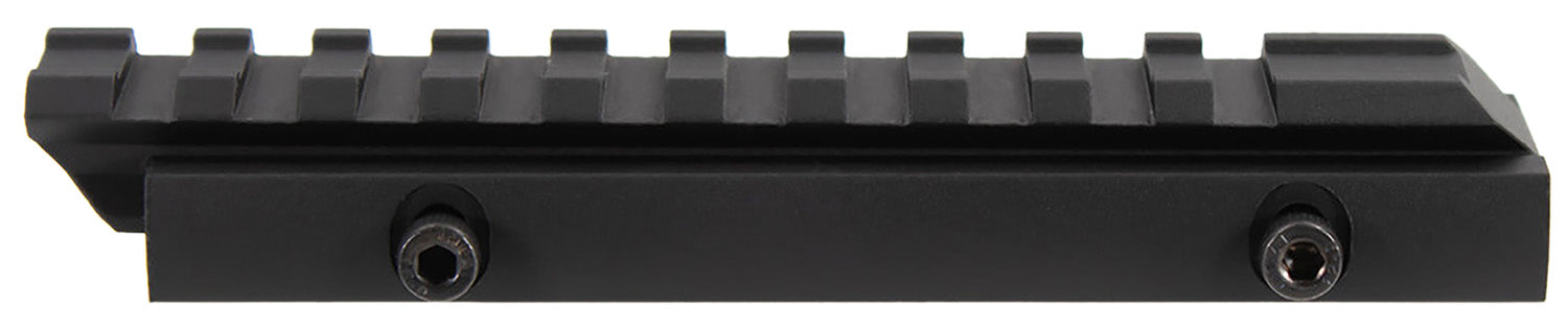 Aim Sports MT012L Picatinny 5" Riser Mount 0.5" Height Black Anodized Aluminum
