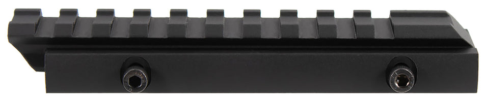 Aim Sports MT012L Picatinny 5" Riser Mount 0.5" Height Black Anodized Aluminum