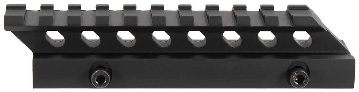 Aim Sports MT012M Picatinny 5" Riser Mount 0.75" Height Black Anodized Aluminum