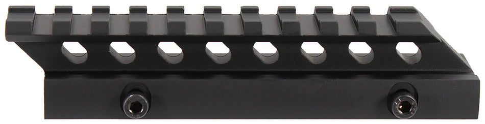 Aim Sports MT012M Picatinny 5" Riser Mount 0.75" Height Black Anodized Aluminum