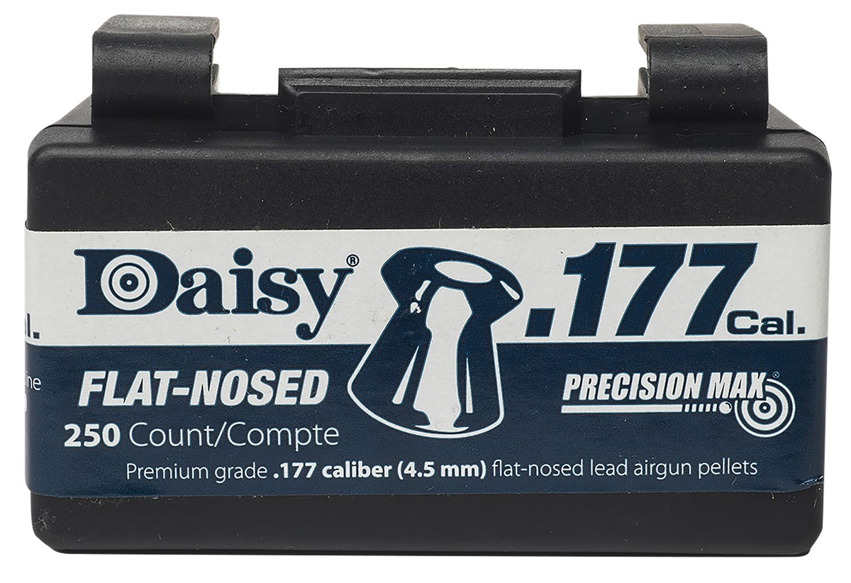 Daisy 990257512 .177 Flat Nose Lead Airgun Pellet 250-Count Flip-Top Box